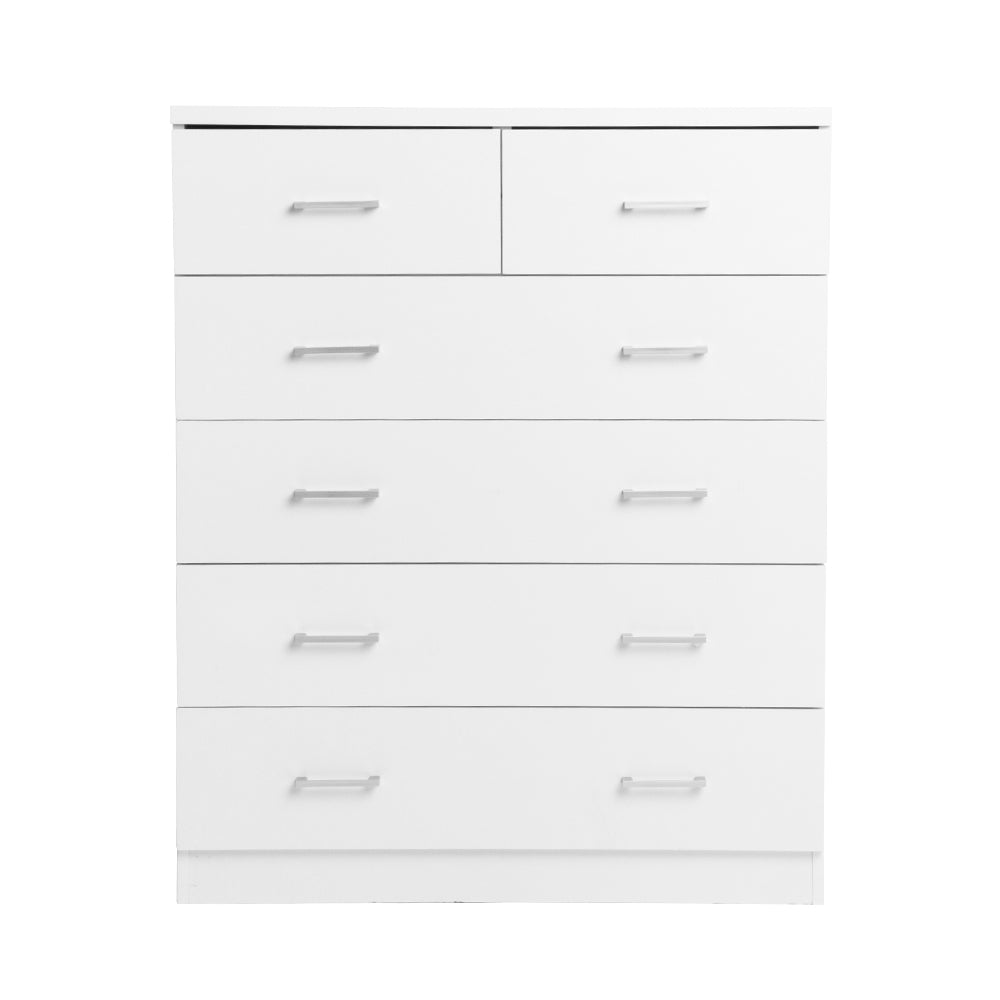 Artiss 6 Chest of Drawers - ANDES White