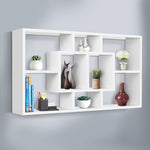 8-Compartment Floating Wall Shelves White Bookshelf Artiss