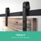 Cefito Sliding Barn Door Hardware Track Set 4m Roller Kit Slide Office Bedroom