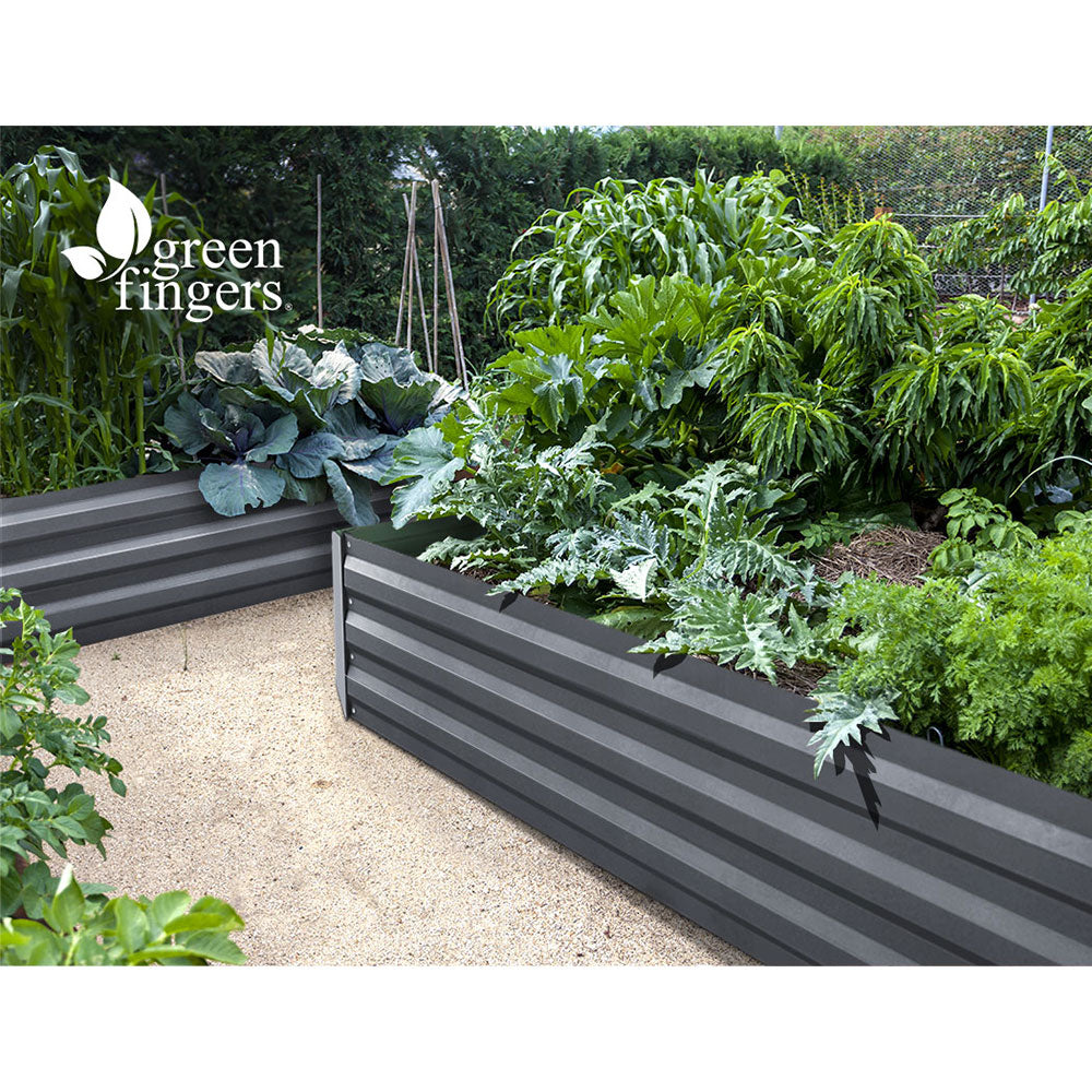 Greenfingers Garden Bed 180x90cm Planter Box Raised Container Galvanised Steel