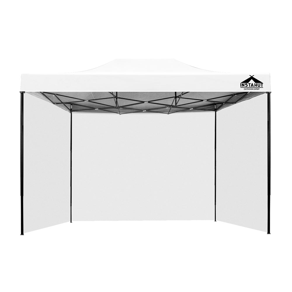 Instahut Gazebo 3x4.5 Pop Up Marquee Folding Tent Wedding Gazebos Camping Outdoor Shade Canopy White