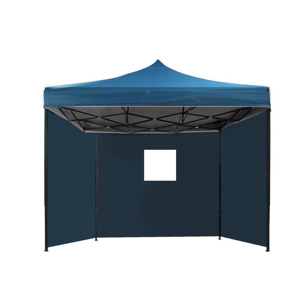 Instahut Gazebo 3x3 Pop Up Marquee Folding Wedding Tent Gazebos Camping Outdoor Shade Canopy Navy