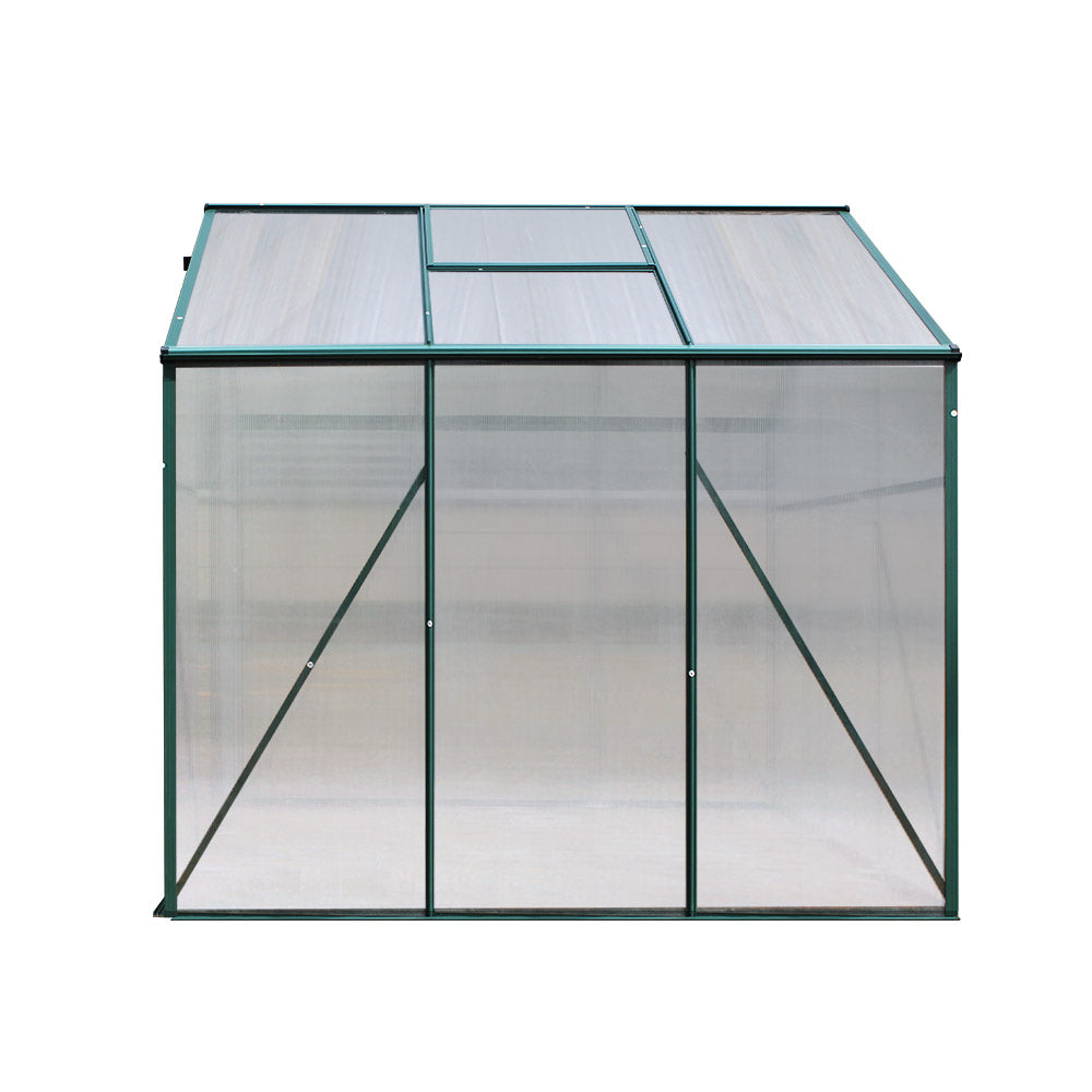 Greenfingers Greenhouse 1.9x1.9x1.83M Aluminium Polycarbonate Green House Garden Shed