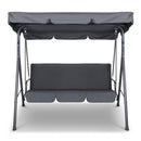 Gardeon Outdoor Swing Chair Hammock Bench Seat Canopy Cushion Furniture Grey