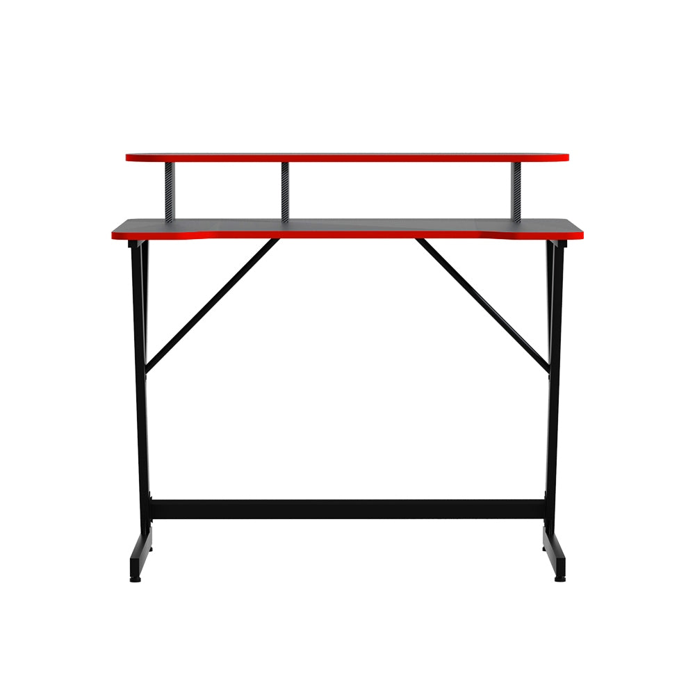 Wide Surface Gaming Desk 100CM, Dual Tier, MDF - Artiss