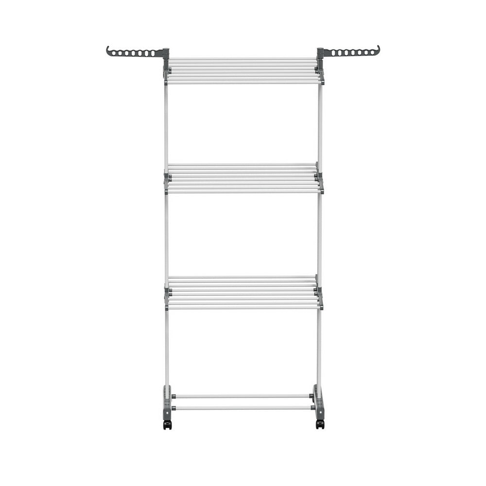 Foldable 3-Tier Clothes Drying Rack with Wheels - Artiss