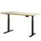 Artiss Standing Desk Electric Height Adjustable Sit Stand Desks Black Oak 140cm