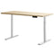 Artiss Electric Standing Desk Height Adjustable Sit Stand Desks White Oak
