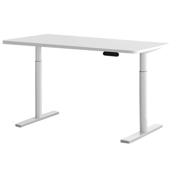Artiss Electric Standing Desk Height Adjustable Sit Stand Desks Table White