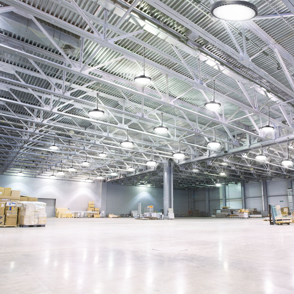 Leier LED High Bay Lights 150W UFO Industrial Workshop Warehouse Factory Lamp