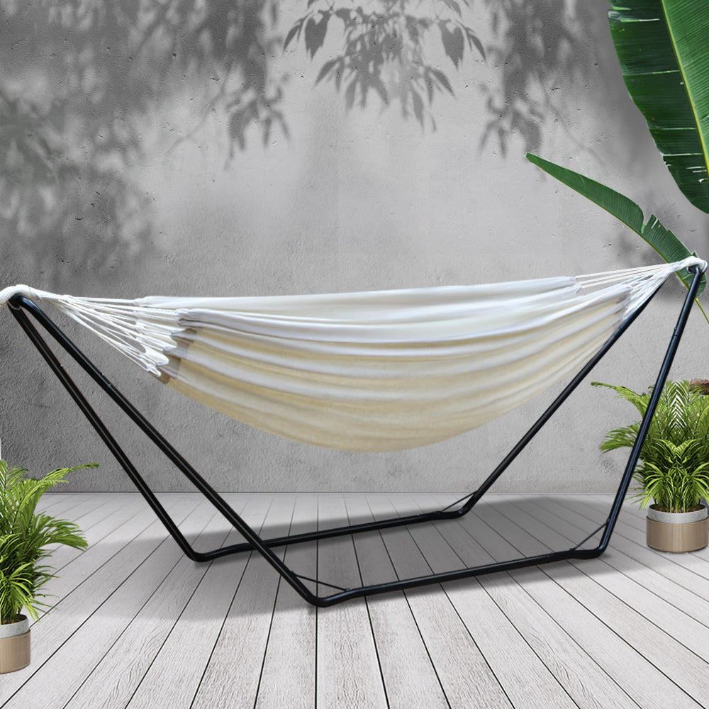 Waterproof Outdoor Hammock with Steel Stand - Gardeon