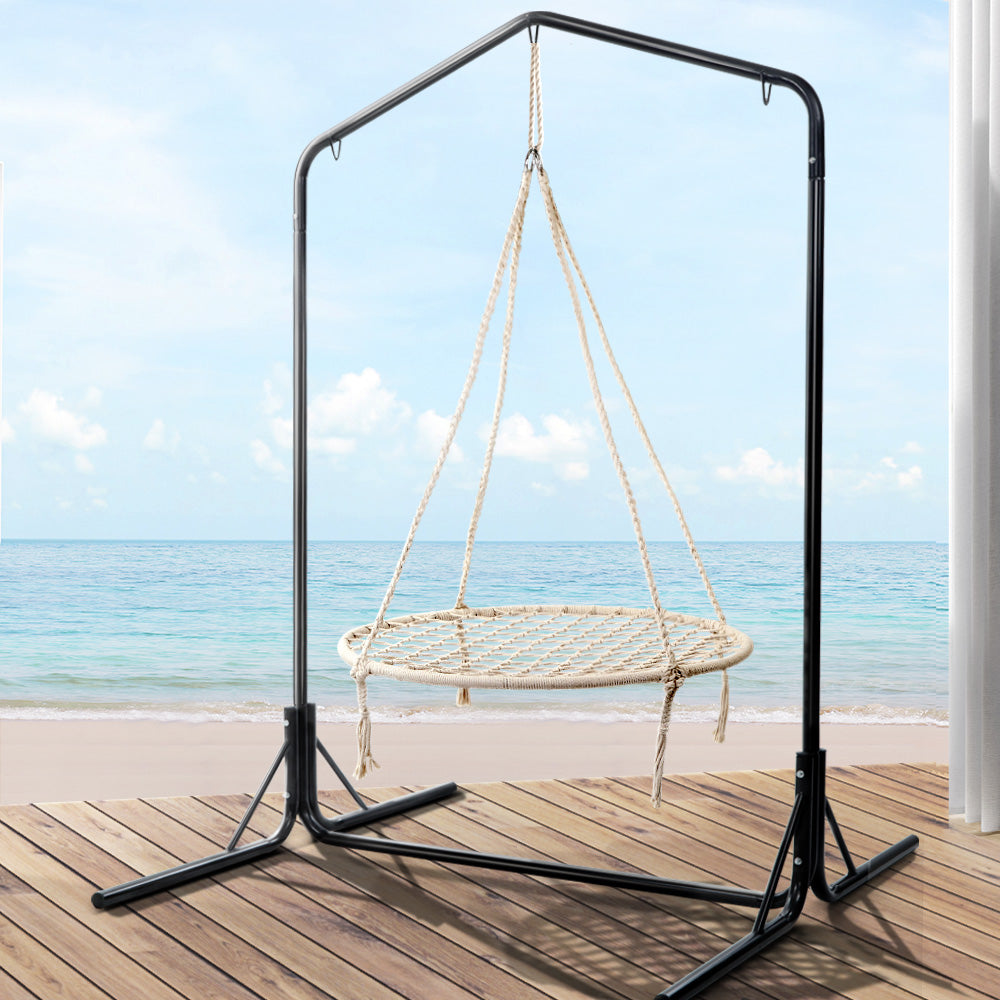 Gardeon Hammock Chair with Stand Nest Web Outdoor Swing 100cm