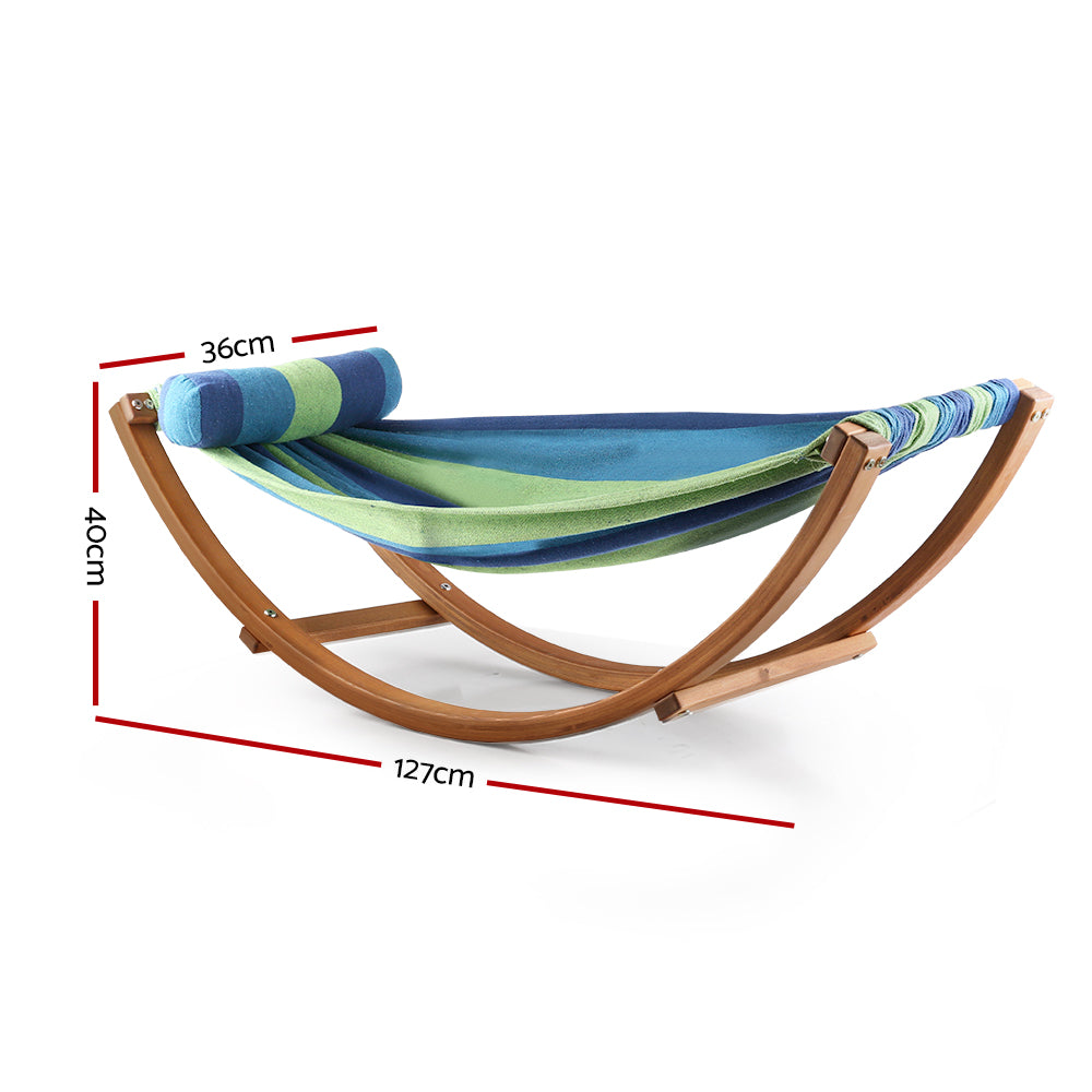 Keezi kids timber 2024 hammock bed swing