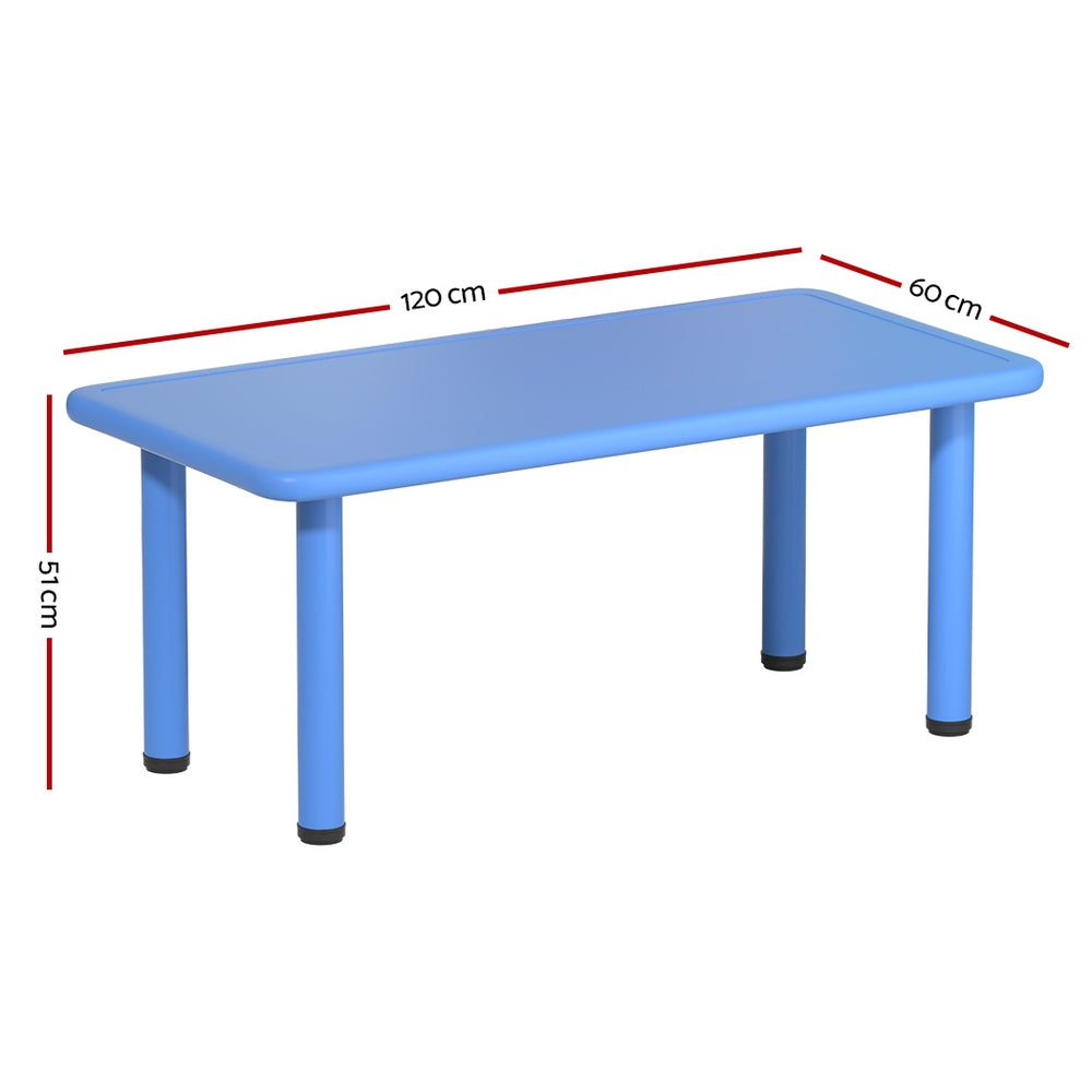 Keezi Kids Table Plastic Square Activity Study Desk 60X120CM