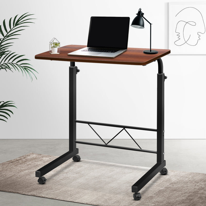 Artiss Laptop Table Desk Portable - Dark Wood