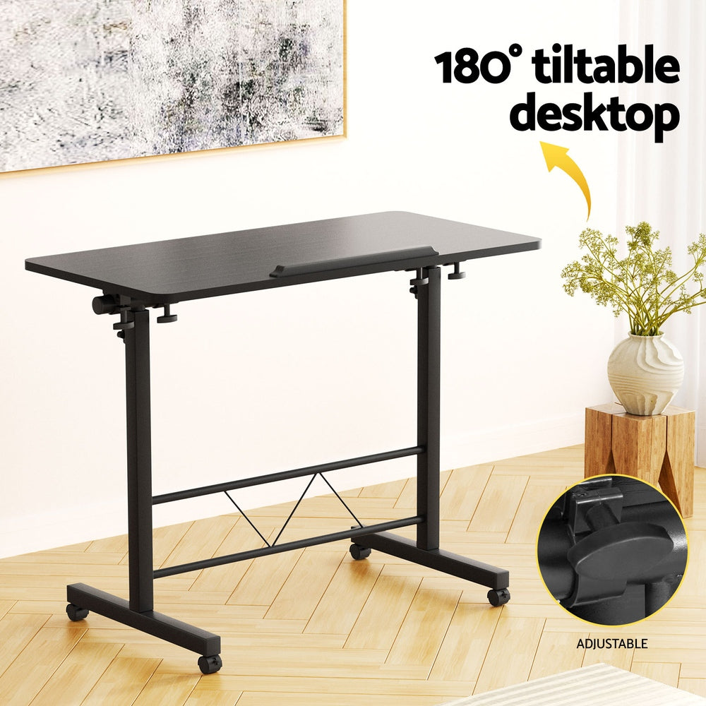 Height Adjustable Tilting Laptop Desk Table, MDF - Artiss