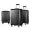 Wanderlite 75cm 3pc Luggage Trolley Suitcase Sets Travel TSA Hard Case Black