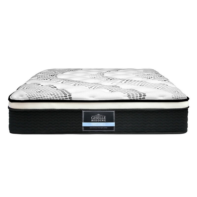 Giselle Bedding Como Euro Top Pocket Spring Mattress 32cm Thick King