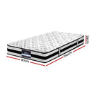 Giselle Bedding Rumba Tight Top Pocket Spring Mattress 24cm Thick Single