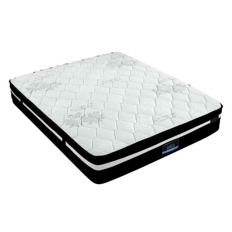 Giselle King Bed Mattress Size Extra Firm 7 Zone Pocket Spring Foam 28cm