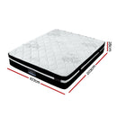 Giselle King Single Bed Mattress Size Extra Firm 7 Zone Pocket Spring Foam 28cm