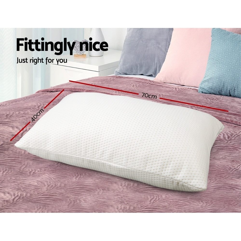 13cm Thick Memory Foam Pillows 2 Pack, Highly Breathable - Giselle Bedding