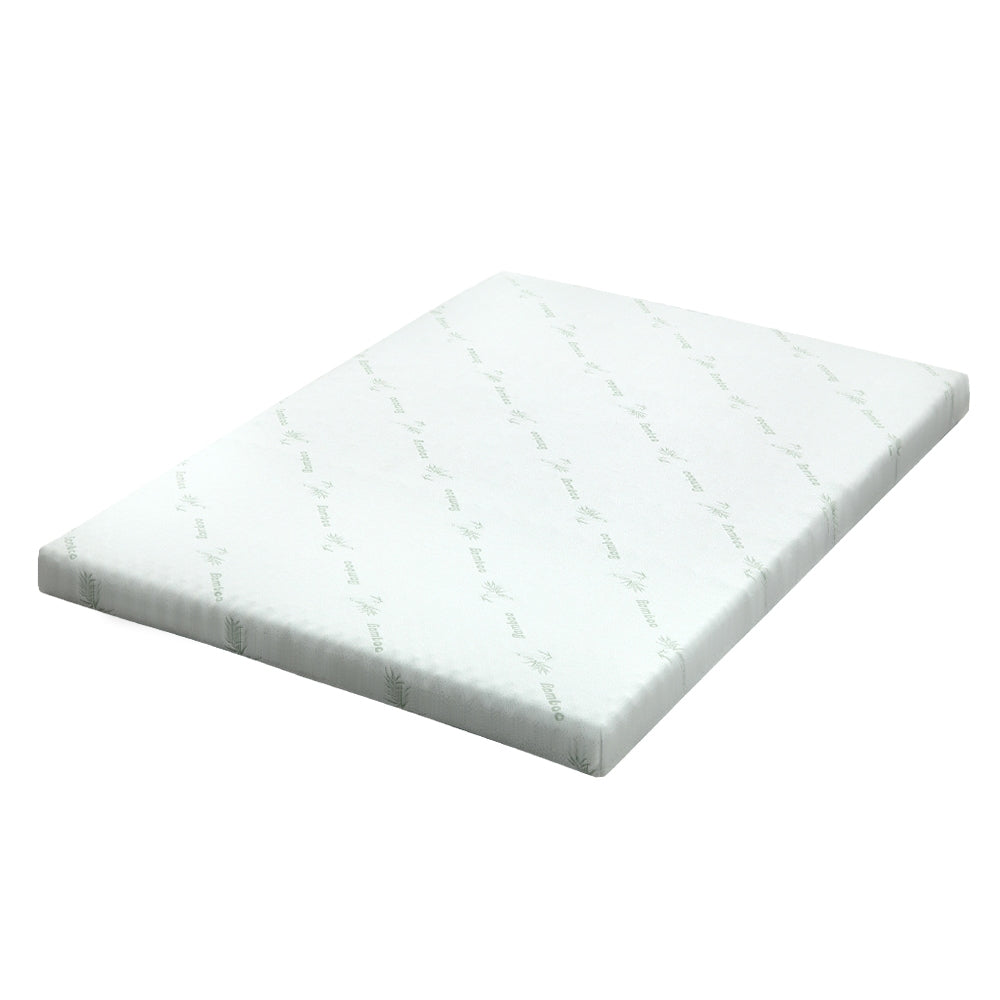 Giselle Bedding Memory Foam Mattress Topper Cool Gel Bed Mat Bamboo 10cm Single