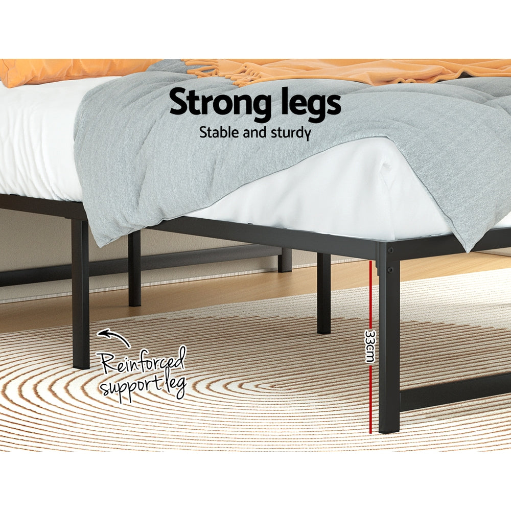 Artiss Bed Frame Double Size Metal Frame TINO