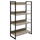 Artiss Book Shelf Display Shelves Corner Wall Wood Metal Stand Hollow Storage