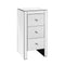 Artiss Mirrored Bedside table Drawers Furniture Mirror Glass Quenn Silver