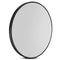 Embellir Wall Mirror Makeup 50cm Home Decor Framed Mirrors Bathroom Round Black