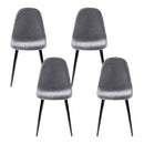 4 X Artiss Dining Chairs Dark Grey