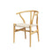 Artiss Wishbone Dining Chairs Ratter Seat Solid Wood Frame Cafe Lounge Chair