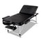 Zenses Massage Table 70cm 3 Fold Aluminium Beauty Bed Portable Therapy Black