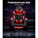Artiss Office Chair Gaming Computer Executive Chairs Racing Seat Recliner Red