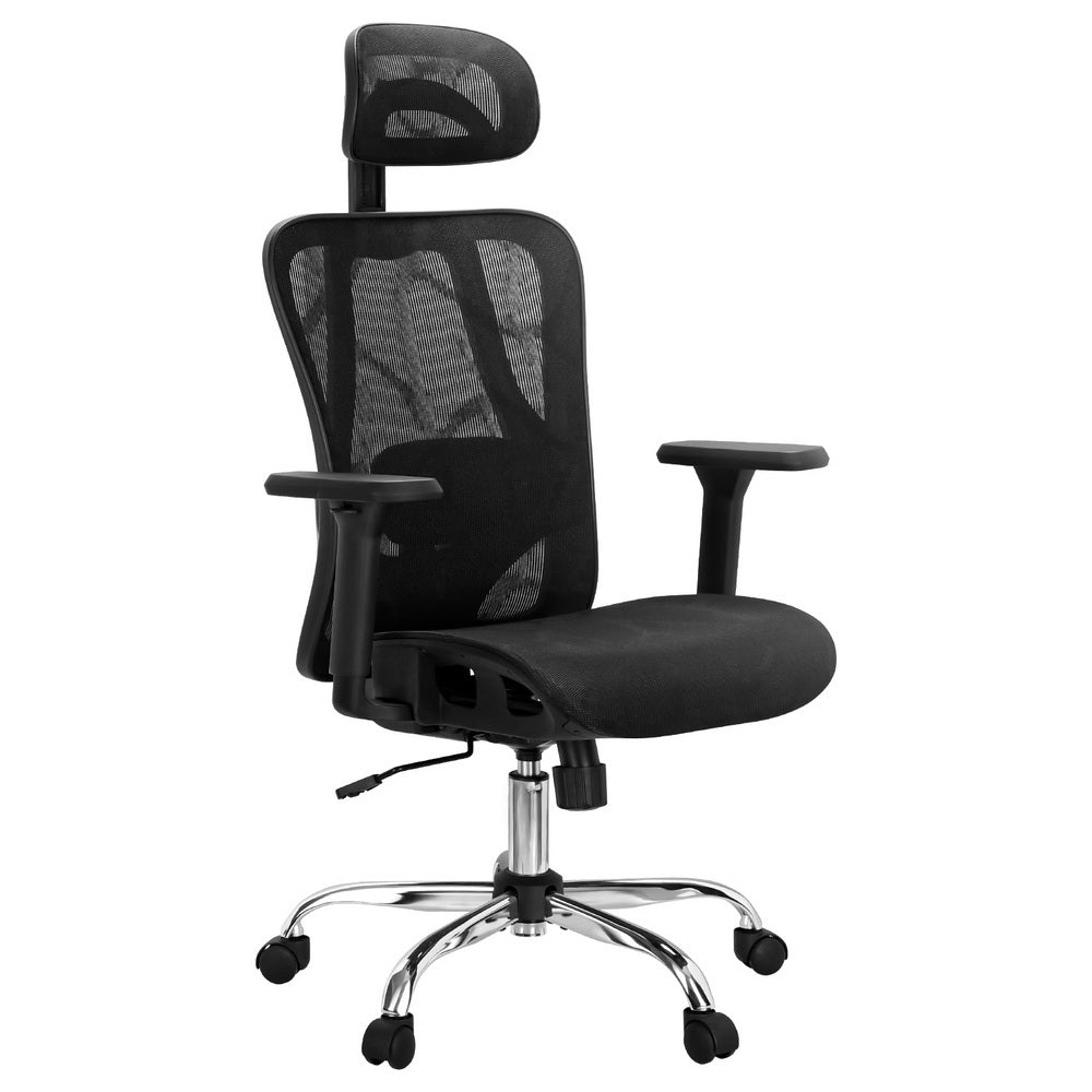 Ergonomic Reclining Mesh Office Chair with 3D Armrests - Artiss