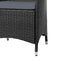 Set of 2 Outdoor Bistro Set Chairs Patio Furniture Dining Wicker Garden Cushion Gardeon