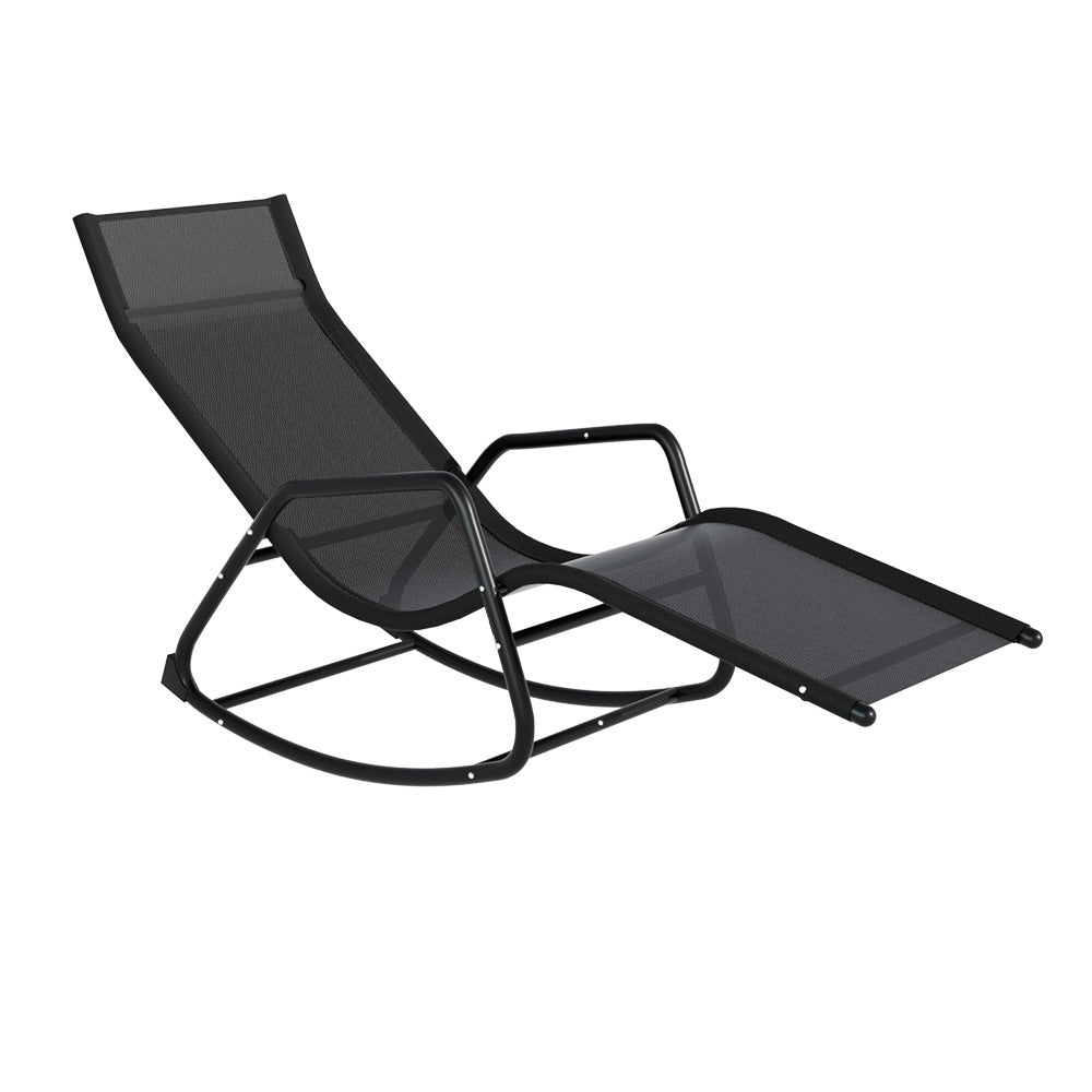 Gardeon Sun Lounge Rocking Chair Outdoor Lounger Patio Furniture Pool Garden