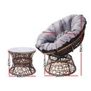 Gardeon Outdoor Lounge Setting Furniture Papasan Chair Table Wicker Patio Sofa