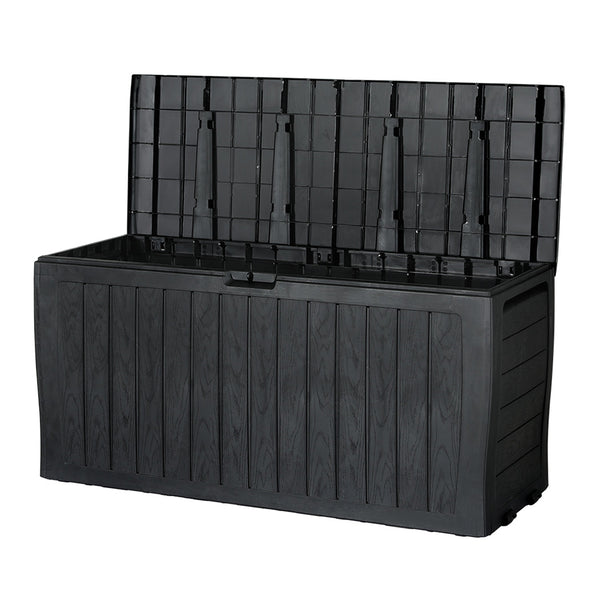 Gardeon Outdoor Storage Box 220L Lockable Garden Deck Toy Shed Tool Organiser