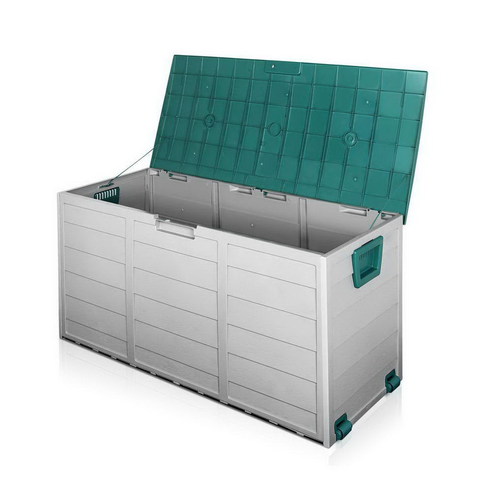 Weather-Resistant 290L Outdoor Storage Box, Handles, Gardeon