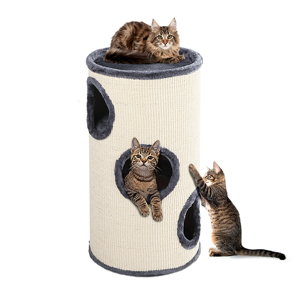i.Pet Cat Tree 70cm Scratching Post Tower Scratcher Trees Wood Condo House Toys