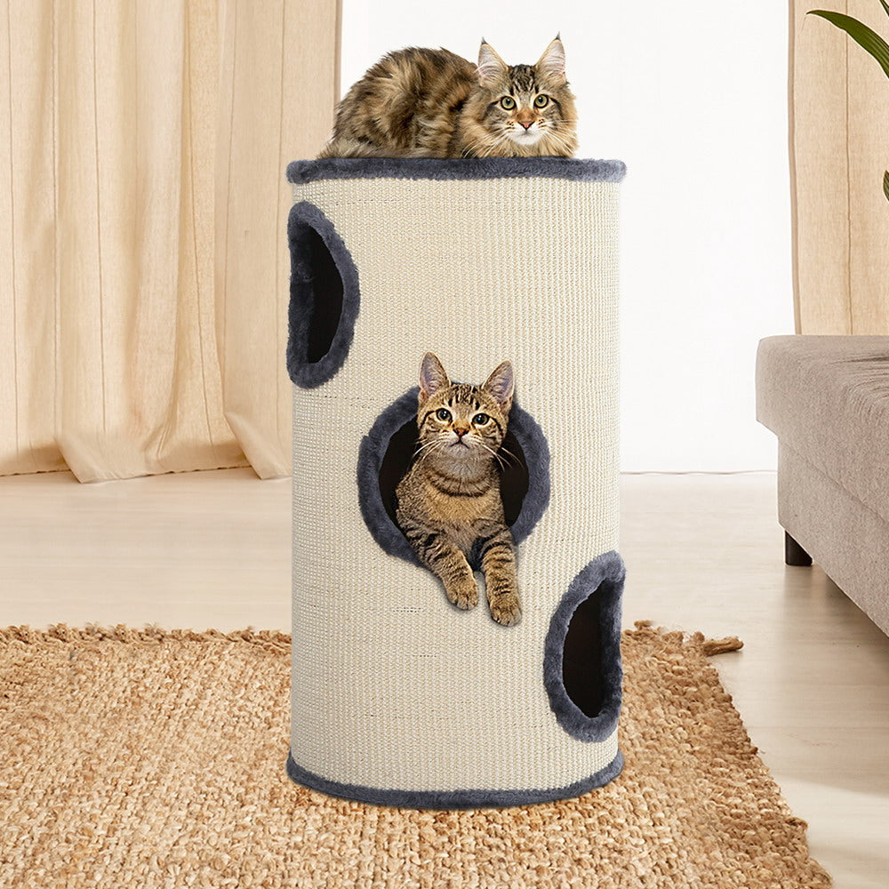 i.Pet Cat Tree 70cm Scratching Post Tower Scratcher Trees Wood Condo House Toys