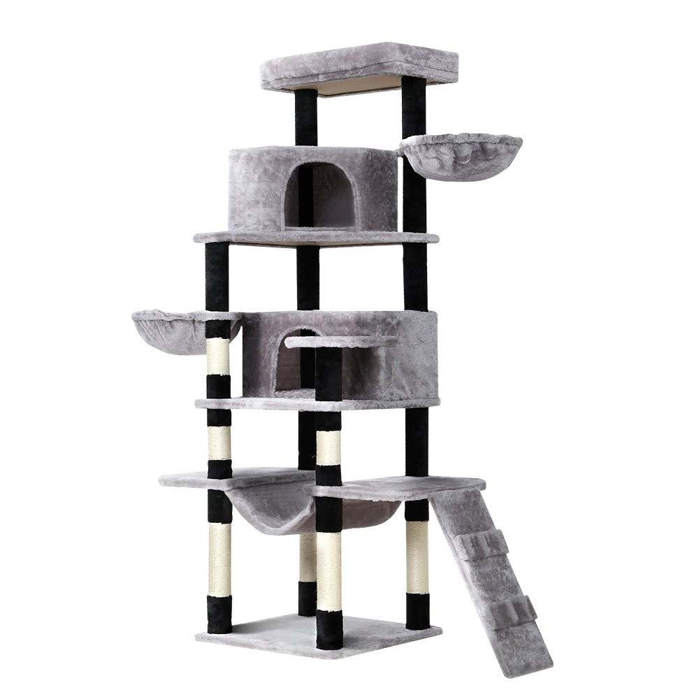 i.Pet Cat Tree 161cm Tower Scratching Post Scratcher Wood Condo House Play Bed