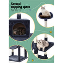 i.Pet Cat Tree Tower Scratching Post Scratcher Wood Condo House Bed Trees 151cm