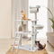 i.Pet Cat Tree 141cm Trees Scratching Post Scratcher Tower Condo House Furniture Wood Beige