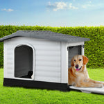 XL Weatherproof Outdoor Plastic Dog Kennel - i.Pet