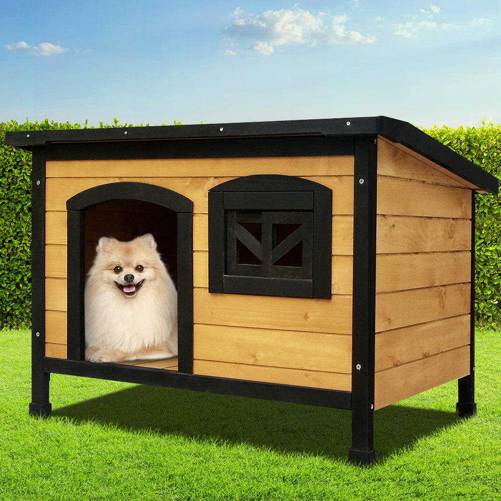 i.Pet Dog Kennel Large Wooden Outdoor Indoor House Pet Puppy Crate Cabin Waterproof