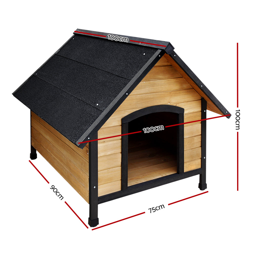 i.Pet Dog Kennel Extra Large Wooden Outdoor House Pet Puppy House XL Crate Cabin Waterproof