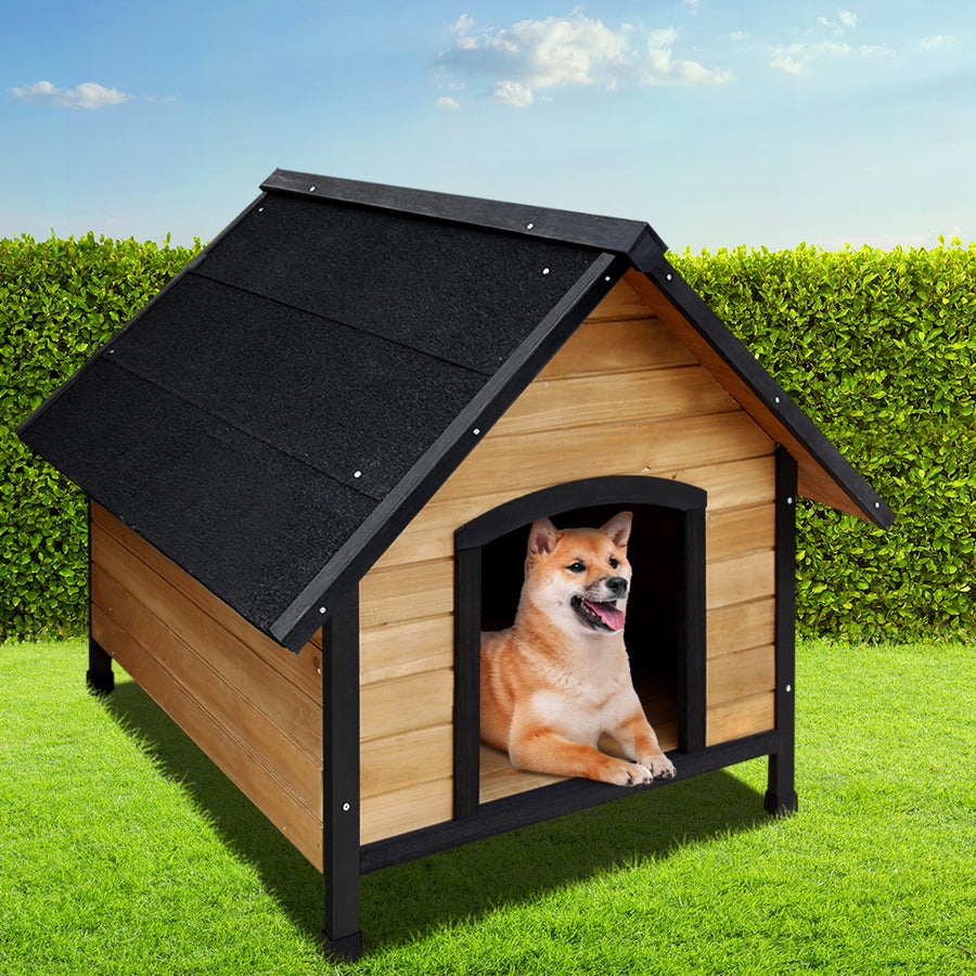 i.Pet Dog Kennel Extra Large Wooden Outdoor House Pet Puppy House XL C